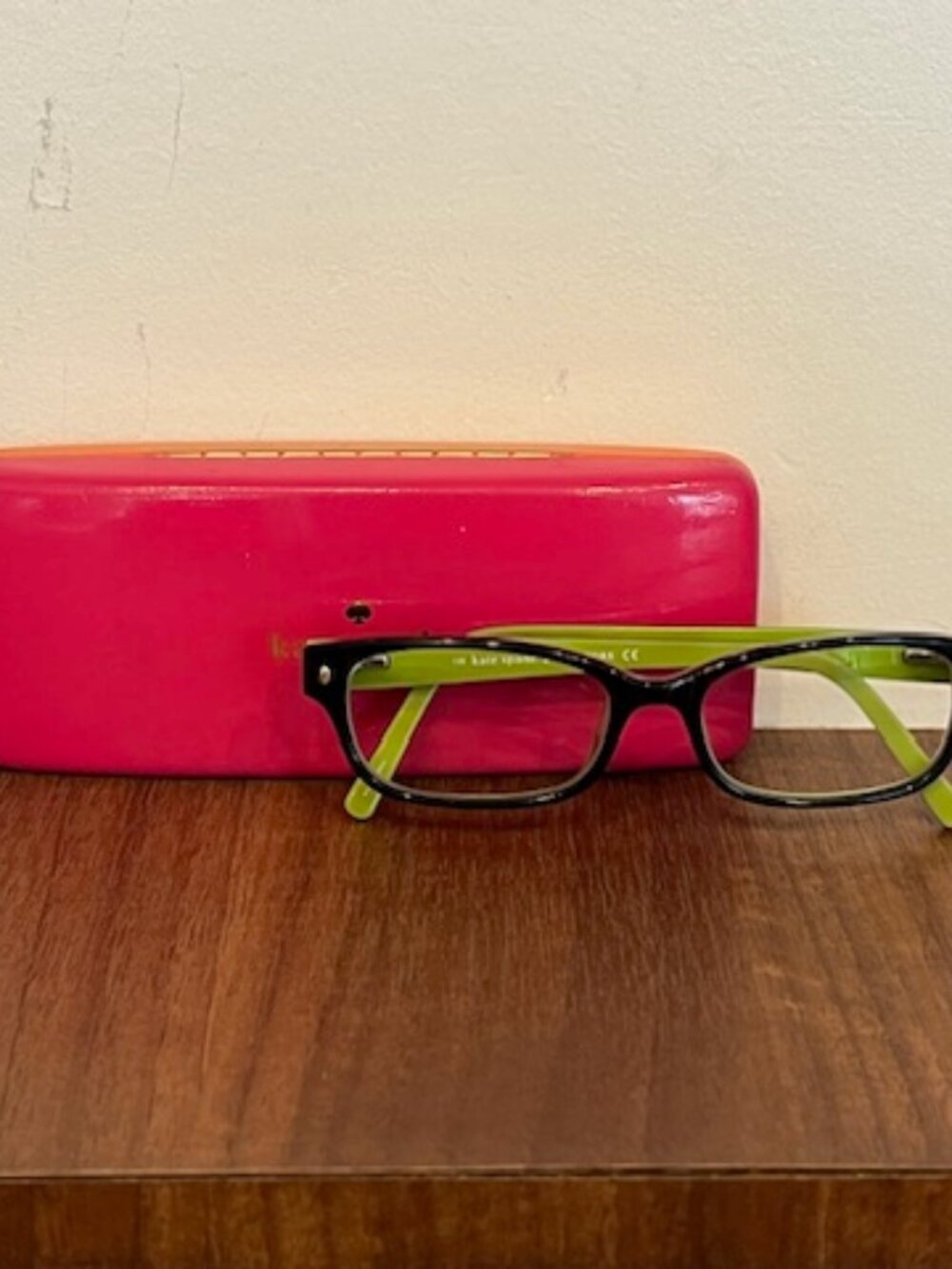 Kate Spade Lucyann 0DV2 Black Green Full Rim Eyeglasses 51-17-135